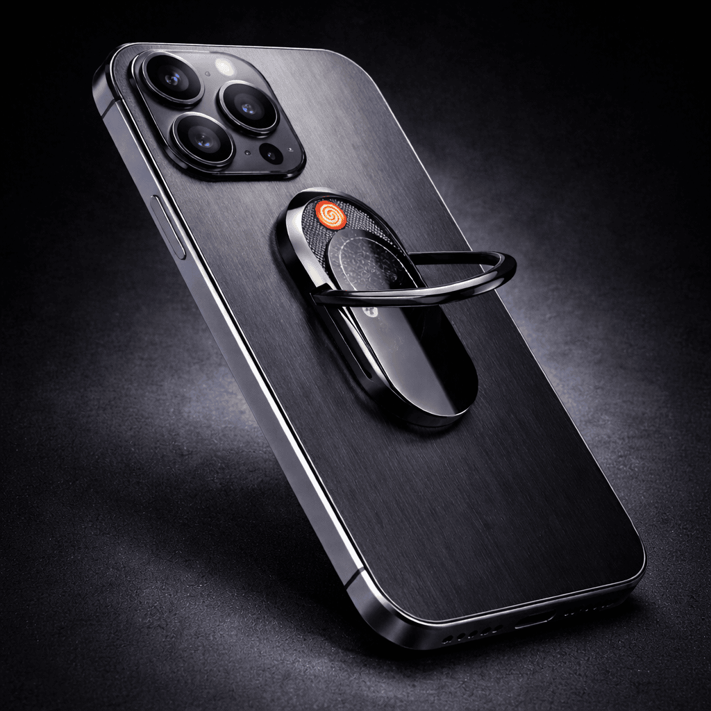 ArcGlow phone lighter showing ignition opening and ring detail